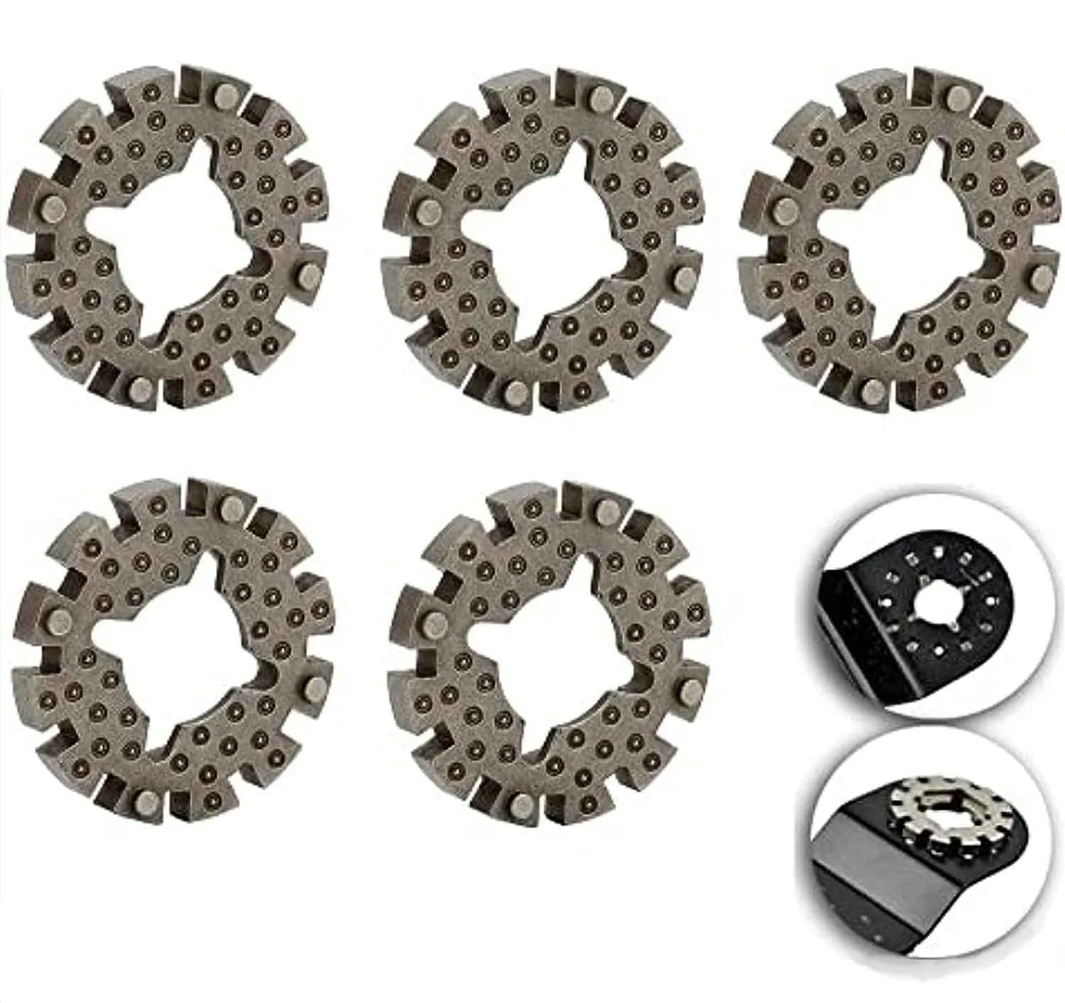 5pcs Adapters for Rockwell Sonicrafter Oscillating Tool Saw Blades - Universal Shank Converter for Star Lock Saw Blades -Multi Master Power Tool Woodworking Accessory for Enhanced