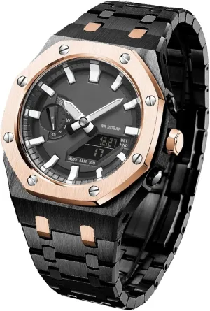 5rd with Bottom Cover MOD Kit for GA2100-1A1 Metal Watch Case Watchband 316 Stainless Steel Modified Accessories Bezel Bracelet Strap