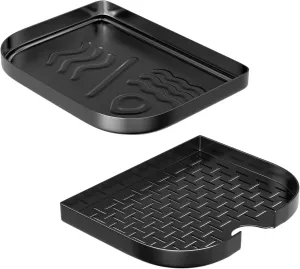 6613 Versatility Expansion Kit for Weber Lumin Compact Electric Grill, Heavy-duty Steel Smoking Reservoir Pan & Reversible Steam Pan, Electric Smoker Grill Accessories