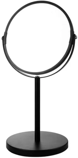 7-Inch Double-Sided Makeup Mirror, 360° Rotation, Chrome Finish, Desktop Beauty Mirror for Bathroom, Bedroom, and Spa
