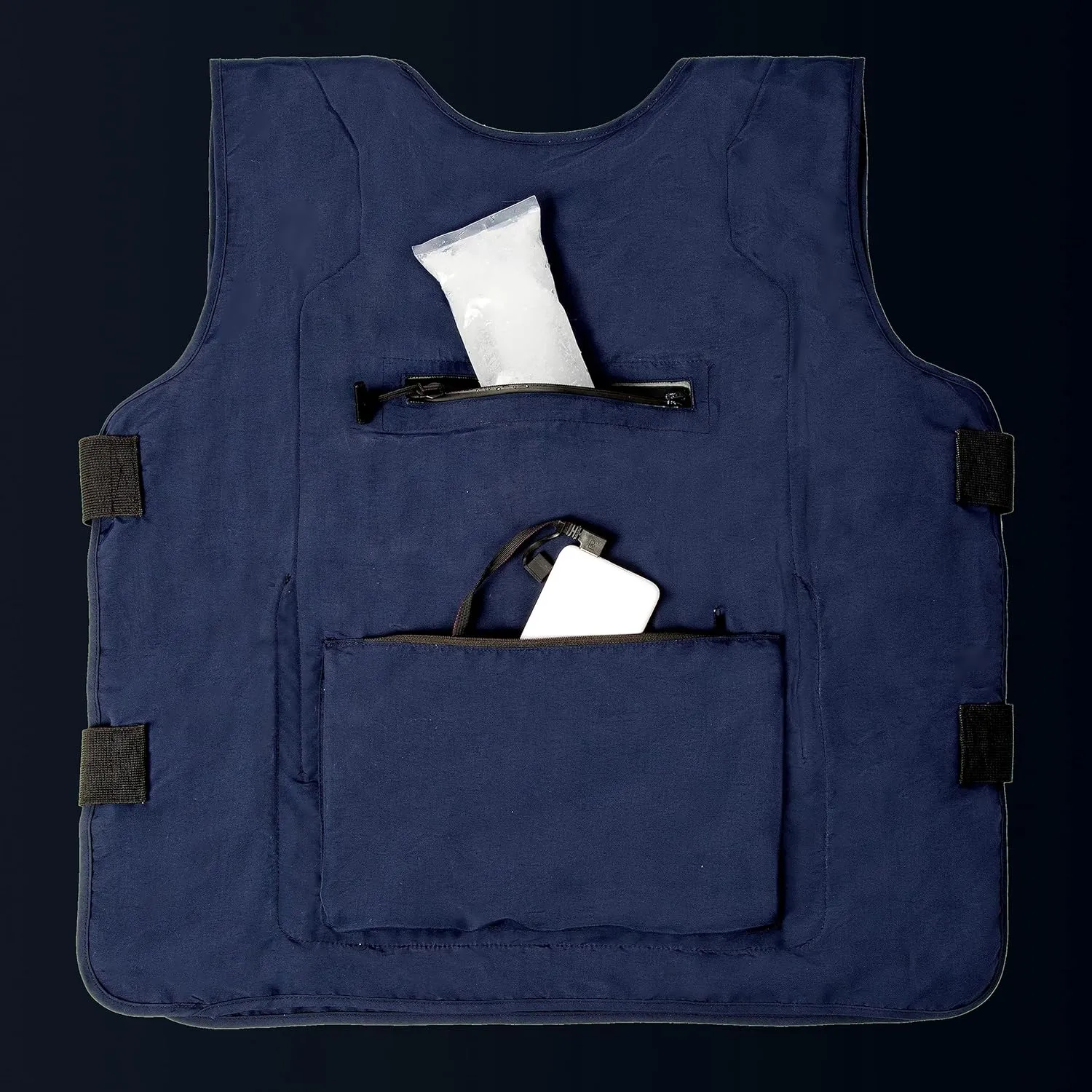 7117 Cooling Vest for Men & Women, Ice Water Circulating, Summer Adjustable, With Portable Power Supply