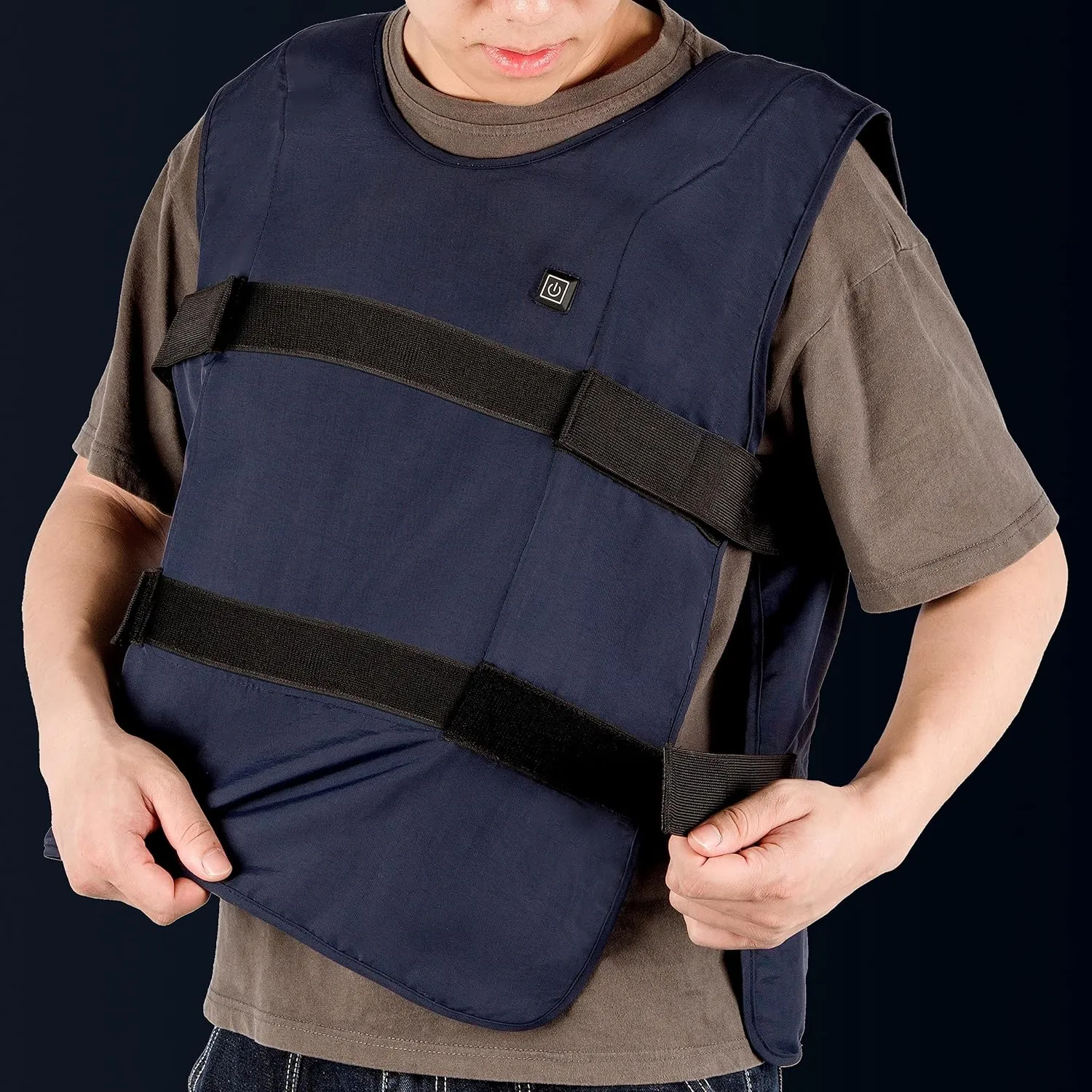 7117 Cooling Vest for Men & Women, Ice Water Circulating, Summer Adjustable, With Portable Power Supply