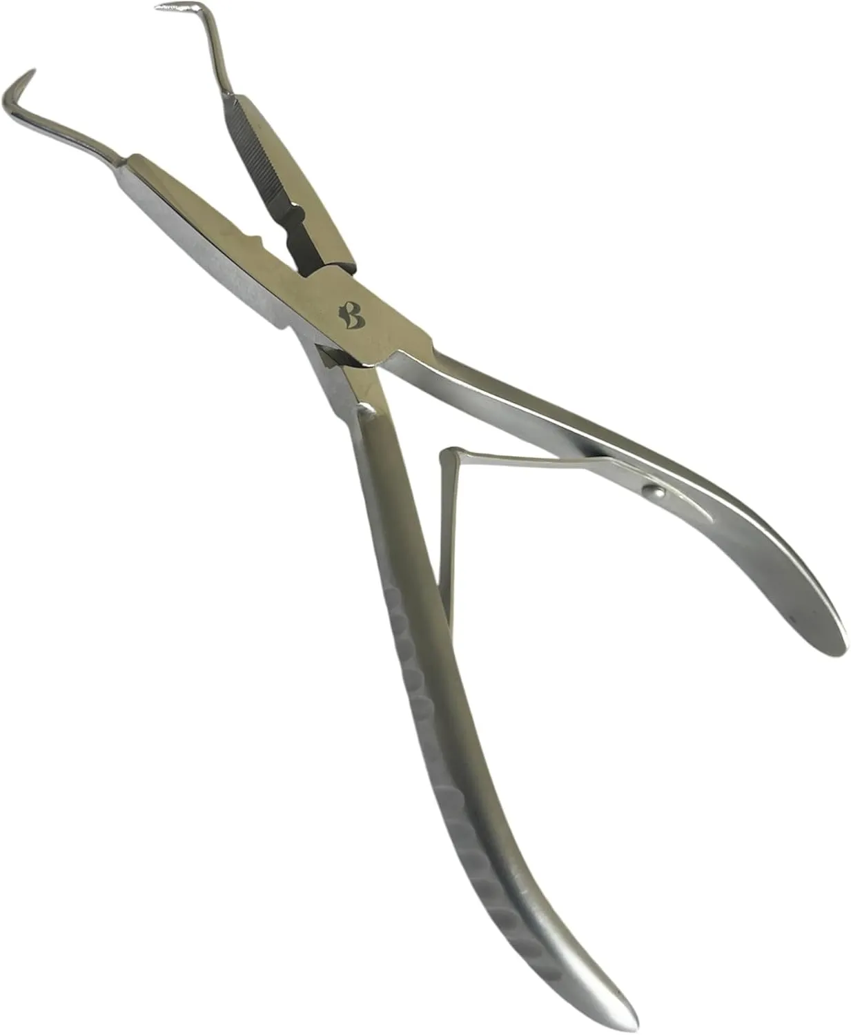 7.5-Inch Microlink Hair Extension Pliers – Stainless Steel Professional Tool for Nano & Micro Bead Application, Opening & Tightening – Salon & DIY Ergonomic Grip by MIRACLE