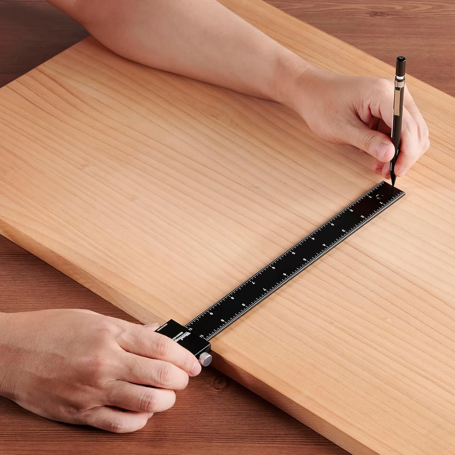 9" Pocket Ruler – Compact CNC Marking Tool for Accurate Woodworking, Joinery, and Layout