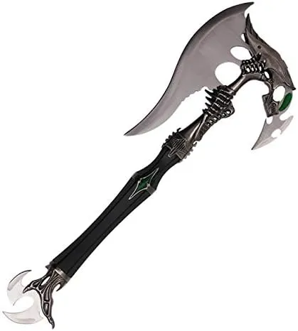 Ace Martial Arts Supply Alien Warrior Fantasy Battle Axe w/Dagger & Plaque New