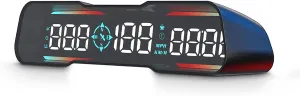 ACECAR GPS Speedometer 7 Inch Heads Up Display for Car New Car Speedometer Display Hud LCD Display with Mph Digital Speed Dates Compass Altitude Speeding Alarm Fatigue Driving Alarm for All Vehicle