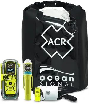 ACR ResQLink View GPS Personal Locator Beacon Survival Kit Includes a Compact Beacon, GPS Tracking, Strobe Light, Signal Mirror, and Waterproof Gear for Emergencies.