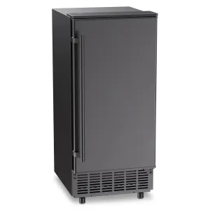 ADT Commercial Ice Maker 80 lbs/24H Fast Ice Production, 20 lbs Storage, LCD Control, Stainless Steel Handle (Black)