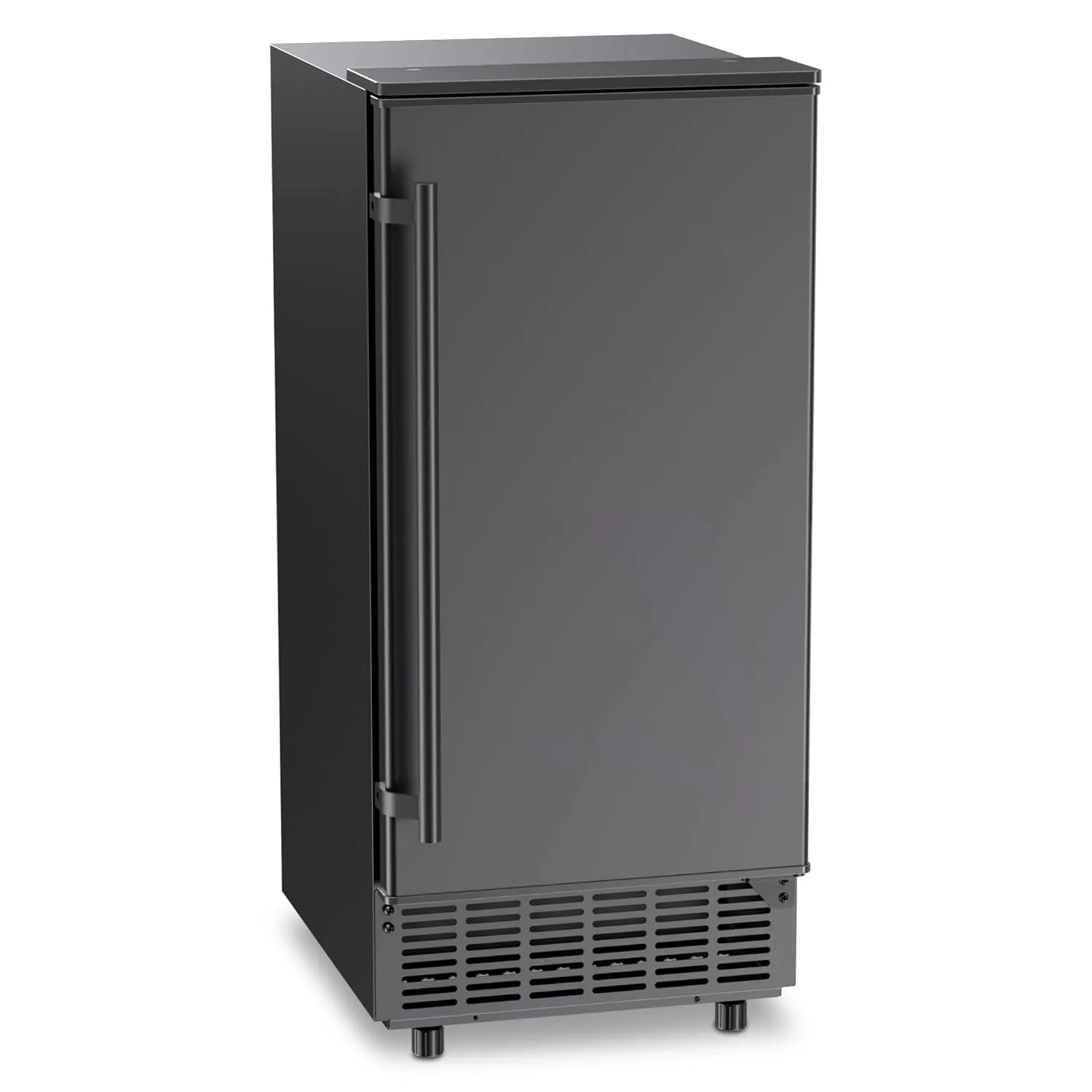 ADT Commercial Ice Maker 80 lbs/24H Fast Ice Production, 20 lbs Storage, LCD Control, Stainless Steel Handle (Black)