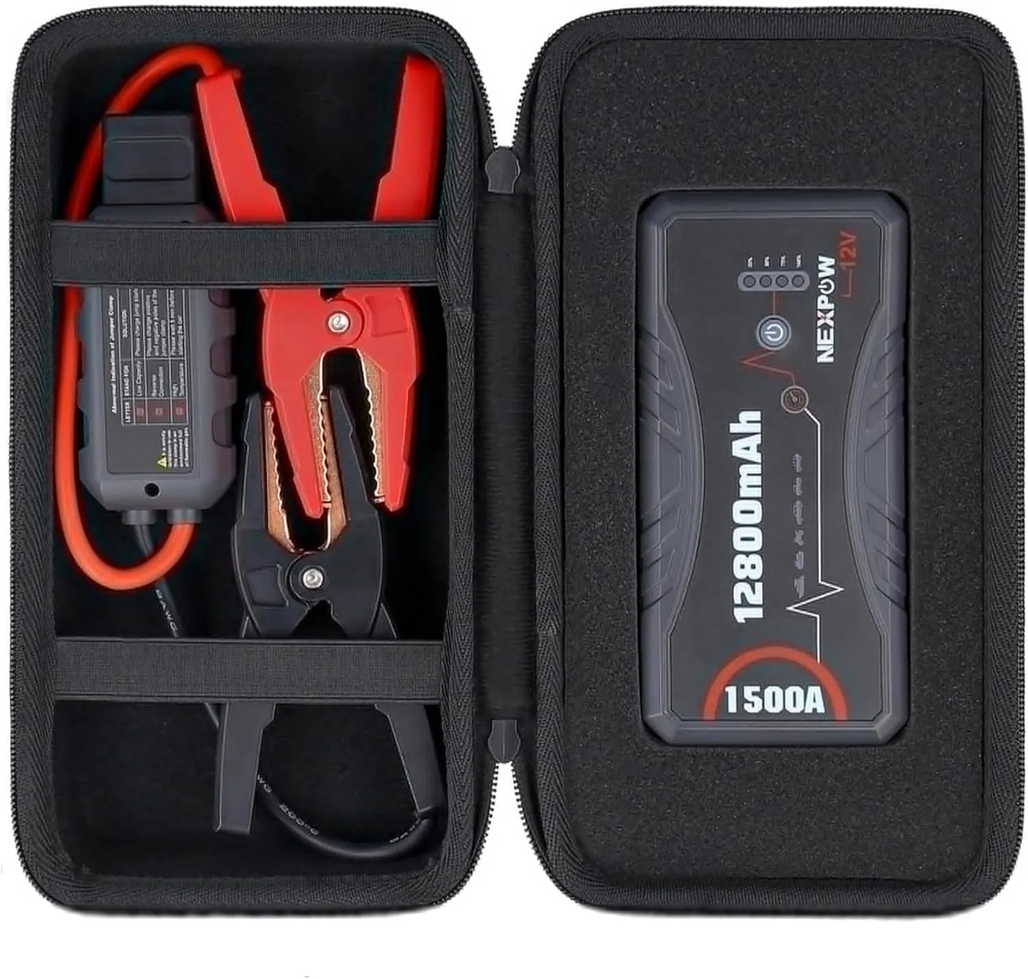 Aenllosi Hard Case Compatible with Nexpow Jump Starter 1500A,Travel Bag for Q10S Jump Start Battery Pack and Accessories(Only Case)