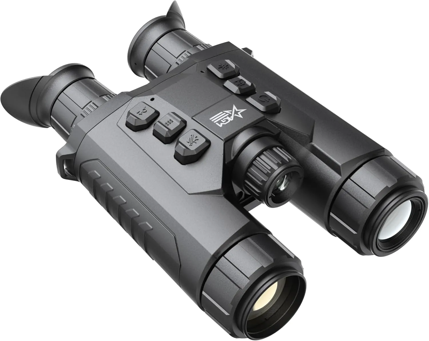 AGM Global Vision ObservIR LRF Dual-Spectrum Thermal & Digital Day/Night Vision Binoculars with Built-in Laser Range Finder, 4K Optical Channel, IR Illuminator, LRF, GPS, WiFi, 64GB Storage