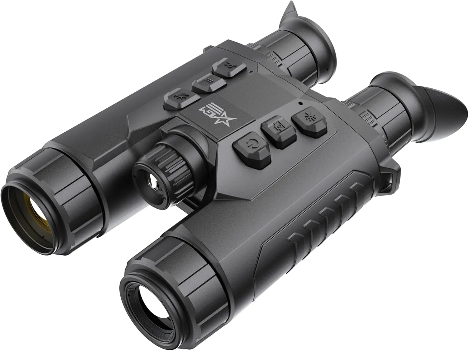 AGM Global Vision ObservIR LRF Dual-Spectrum Thermal & Digital Day/Night Vision Binoculars with Built-in Laser Range Finder, 4K Optical Channel, IR Illuminator, LRF, GPS, WiFi, 64GB Storage