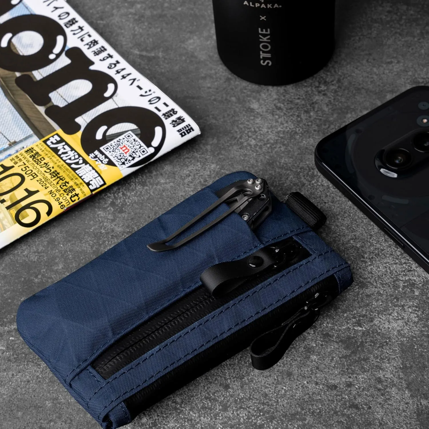 ALPAKA Zip Pouch Pro - Minimalist Zipper Wallet - with RFID Blocking ID Card Holder Wallet with Zipper for Men with Multi-tool Slot