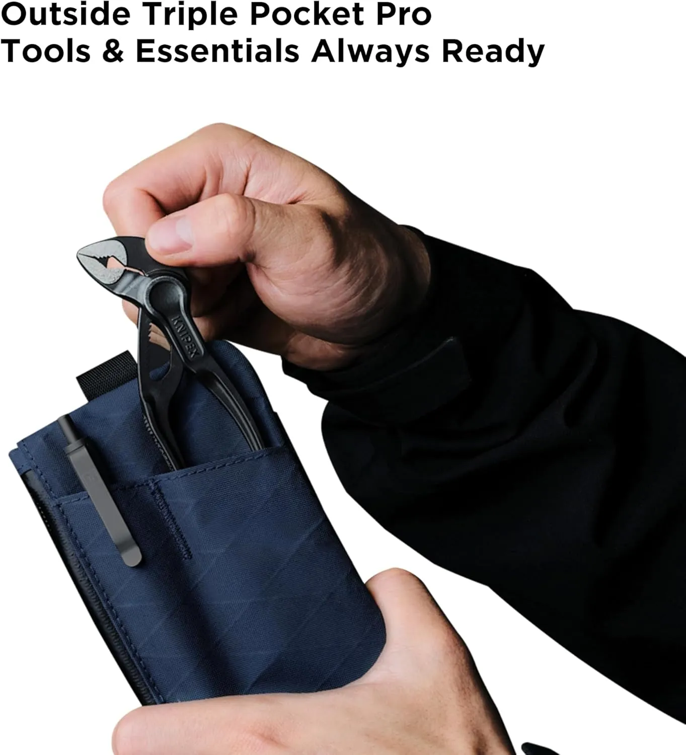 ALPAKA Zip Pouch Pro - Minimalist Zipper Wallet - with RFID Blocking ID Card Holder Wallet with Zipper for Men with Multi-tool Slot