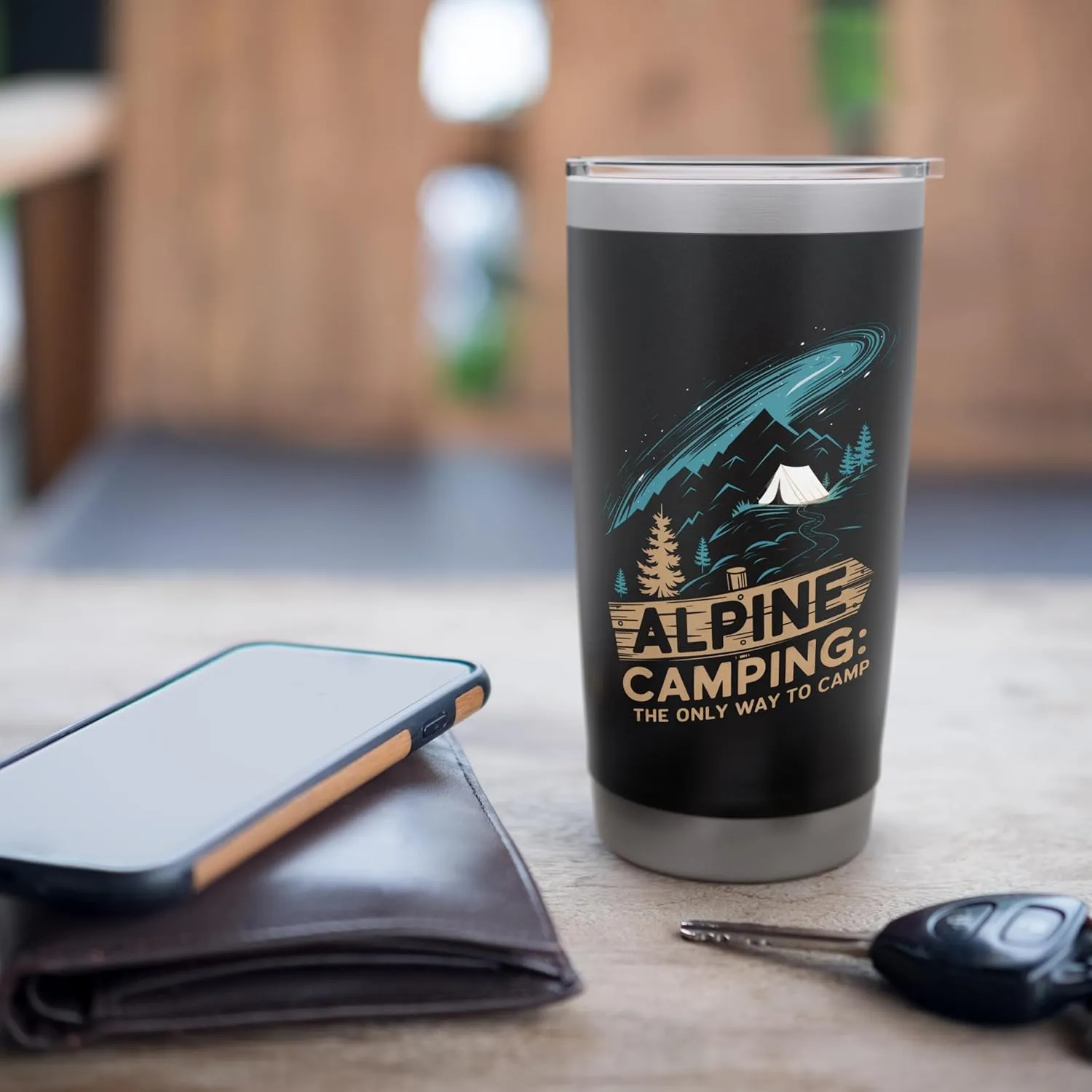 Alpine Camping The Only Way to Camp Alpine Camping Stainless Steel Insulated Tumbler