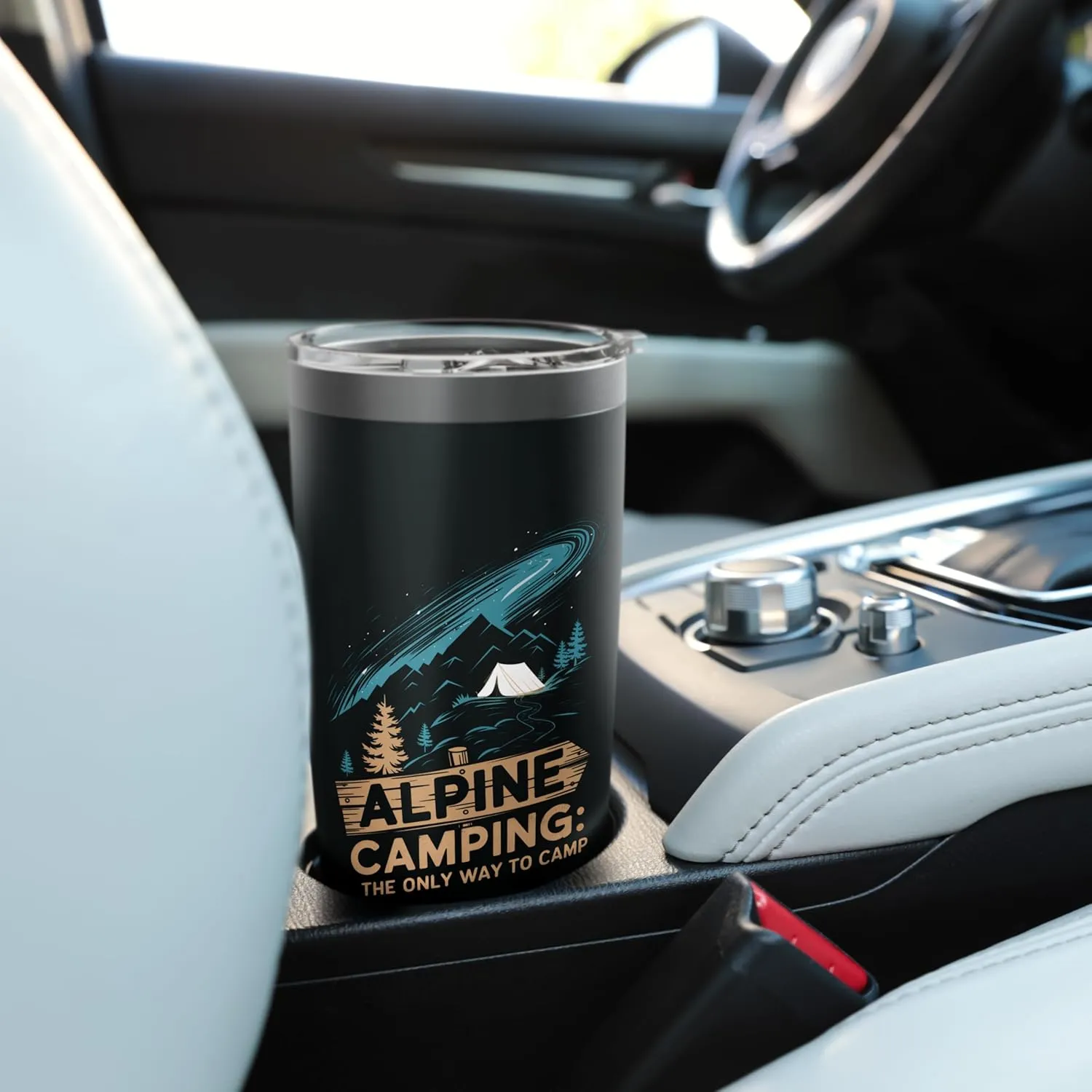 Alpine Camping The Only Way to Camp Alpine Camping Stainless Steel Insulated Tumbler