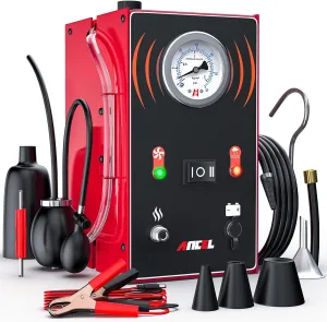 ANCEL S200 Smoke Leak Detector Automotive Built-in Air Pump, Evap Smoke Machine Leak Tester with Pressure Gauge & Dual Mode, Vacuum Leak Smoke Machine, Smoke Diagnostic Tester for Car/Motorcycle/Truck