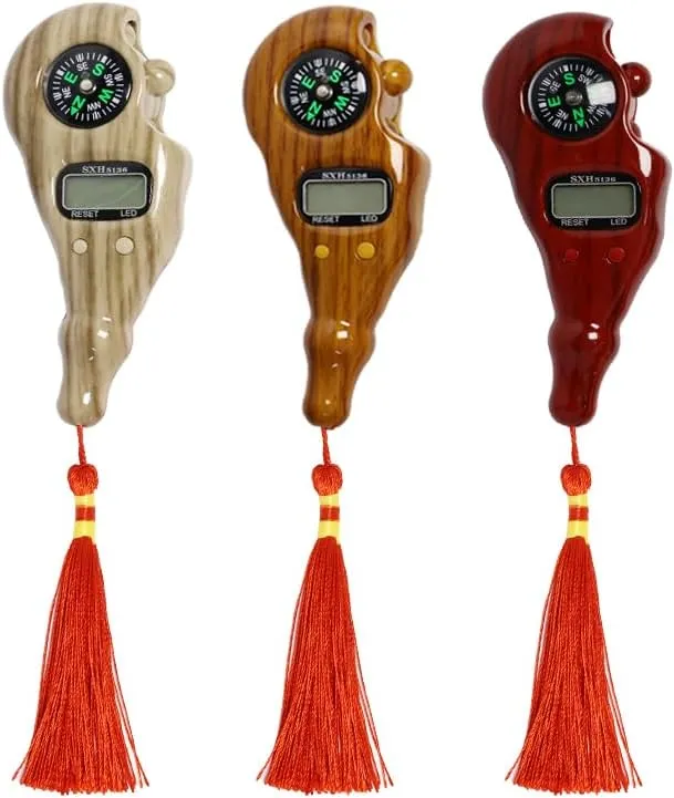 Anlising 3PCS Digital Beads Counter, Buddha Beads Counter, Prayer Beads Counter, Digital Finger Counter, Digital-Tasbih Counter with Compass and Light, for Meditation, Relaxation, Muslim Prayer