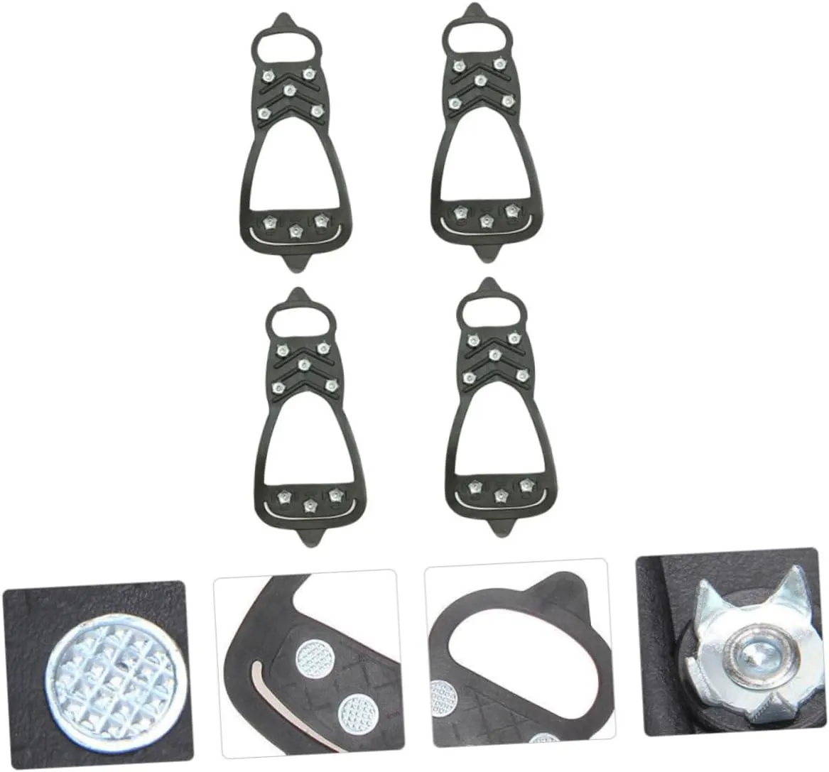 Anti-Slip Eight-Tooth Crampons Ice Spikes Anti-Slip Shoe Cover Boots Ice Cleats Anti-Slip Overshoes