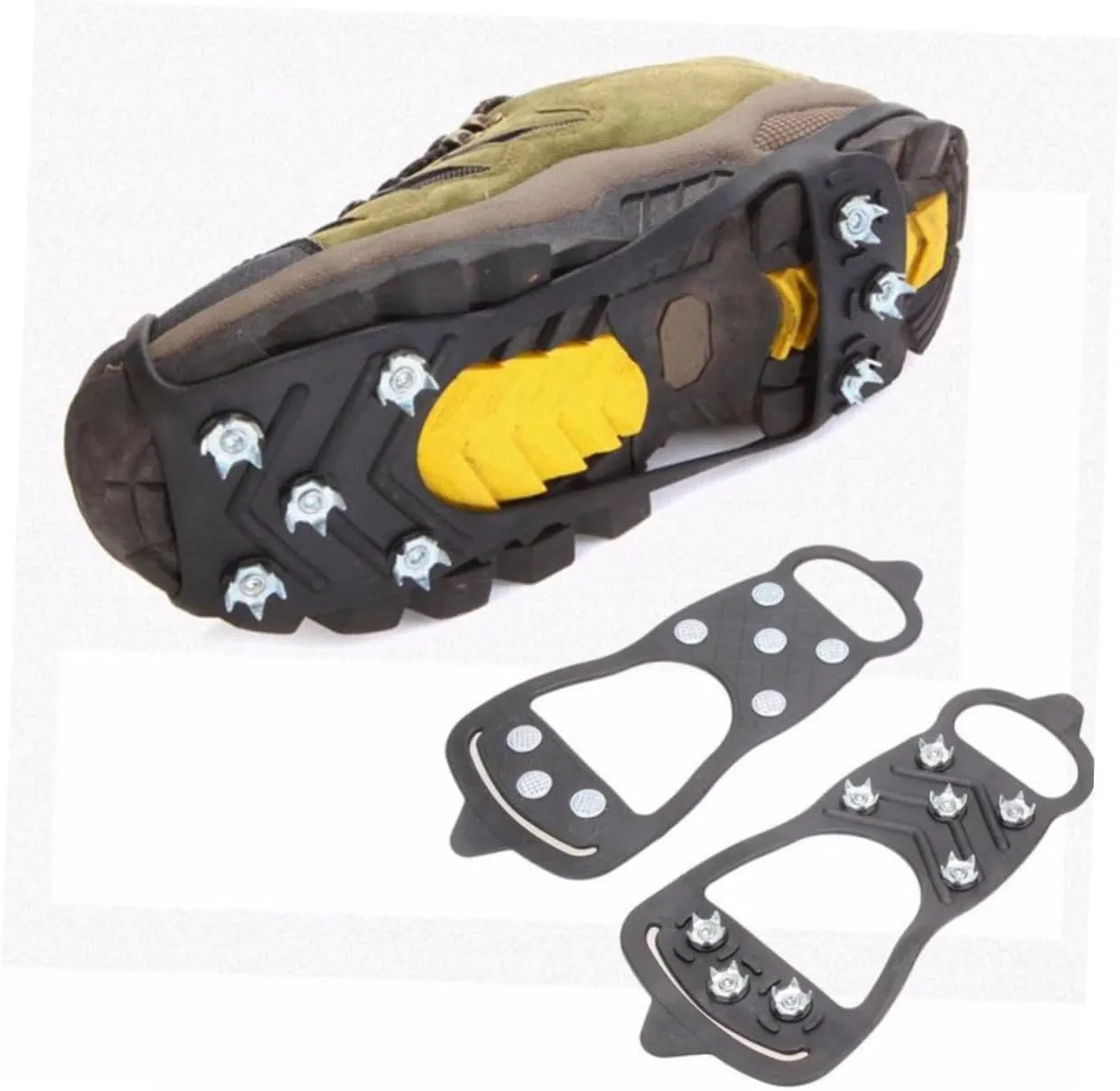 Anti-Slip Eight-Tooth Crampons Ice Spikes Anti-Slip Shoe Cover Boots Ice Cleats Anti-Slip Overshoes