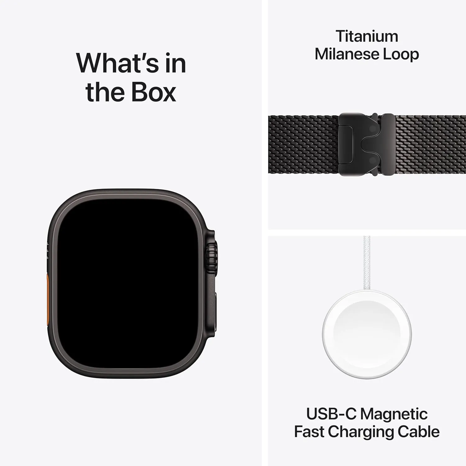Apple Watch Ultra 2 [GPS   Cellular 49mm] Black Titanium Case with Black Titanium Milanese Loop, Medium (Renewed)