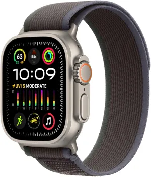 Apple Watch Ultra 2 [GPS   Cellular 49mm] Smartwatch with Rugged Titanium Case & Blue/Black Trail Loop S/M. Fitness Tracker, Precision GPS, Action Button, Extra-Long Battery Life