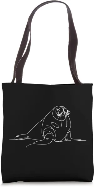 Arctic Ocean tusk use social animals Walrus Tote Bag