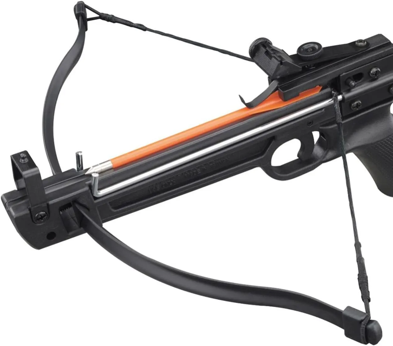 Armory Replicas™ 50lb Mini Crossbow Pistol | Compact Hunting Camping Survival Crossbow with Scope & 5 Arrows | Lightweight Fiberglass Build for Precision Shooting