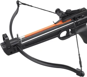 Armory Replicas™ 50lb Mini Crossbow Pistol | Compact Hunting Camping Survival Crossbow with Scope & 5 Arrows | Lightweight Fiberglass Build for Precision Shooting