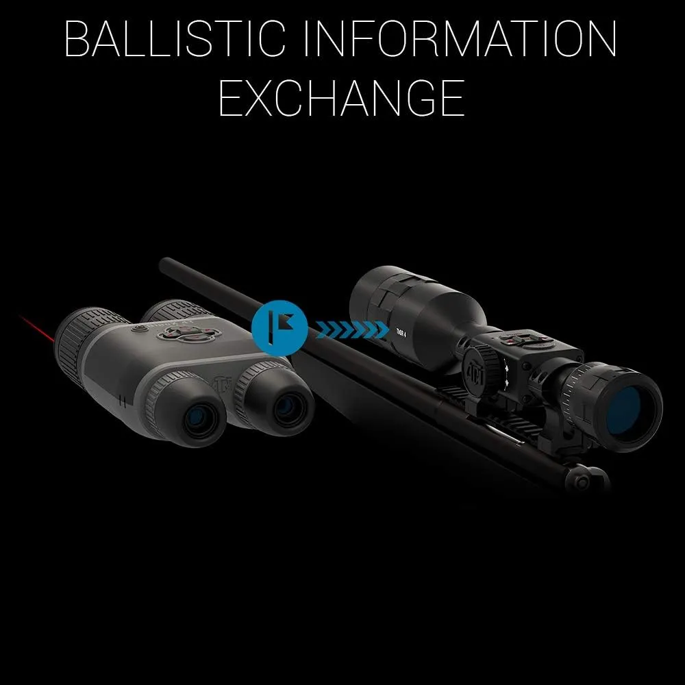 ATN BINOX 4T 640x480, 2.5-25x Smart HD Thermal Binoculars w/Laser Rangefinder, Video Record, Wi-Fi, E-Compass, 16hrs  Battery Power