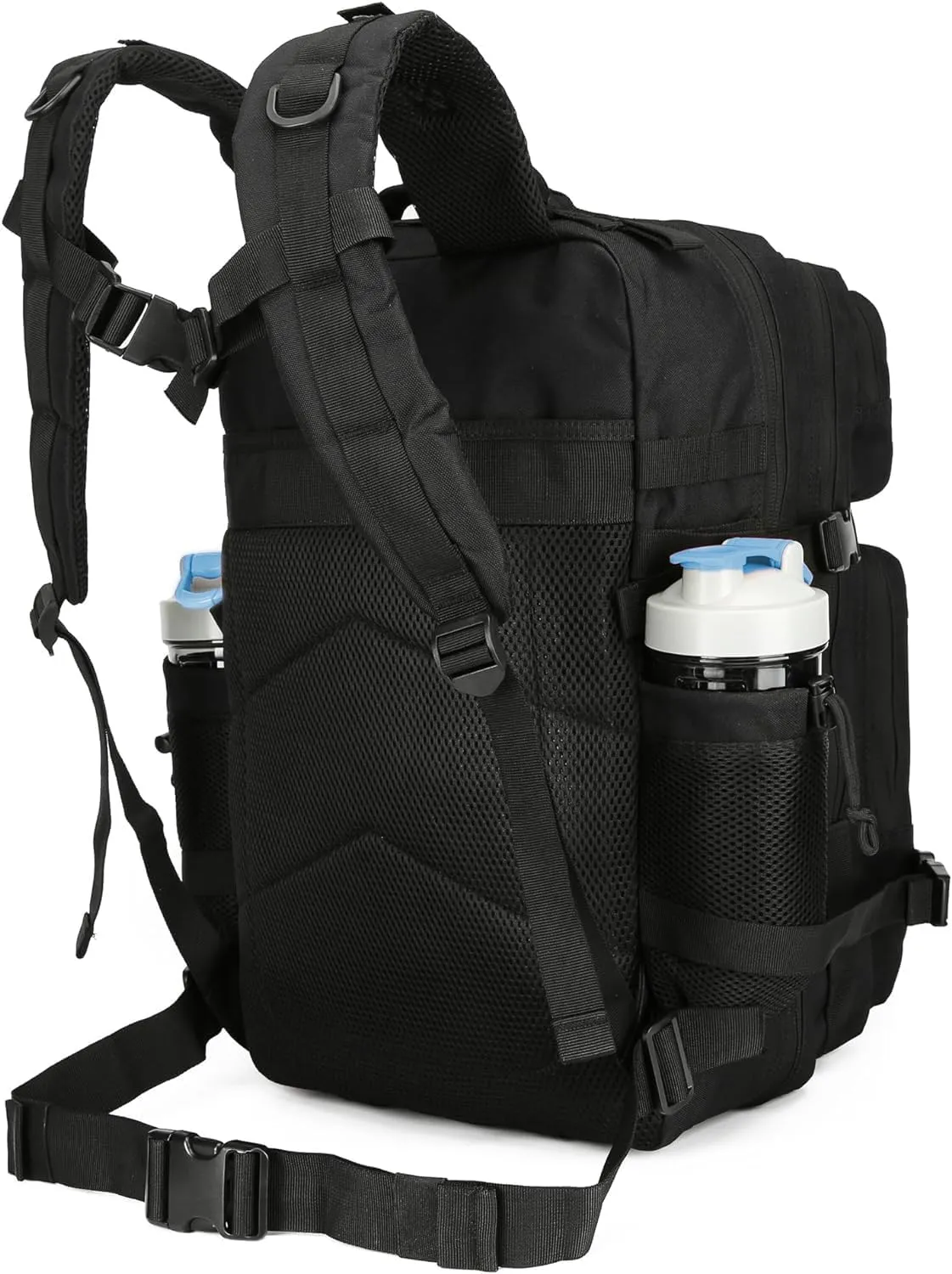 BAIXINGBAGS 45L Tactical Backpack Waterproof Military Backpack for Men Tactical Operations Highland Tactical Assault Backpack (Black_45L)