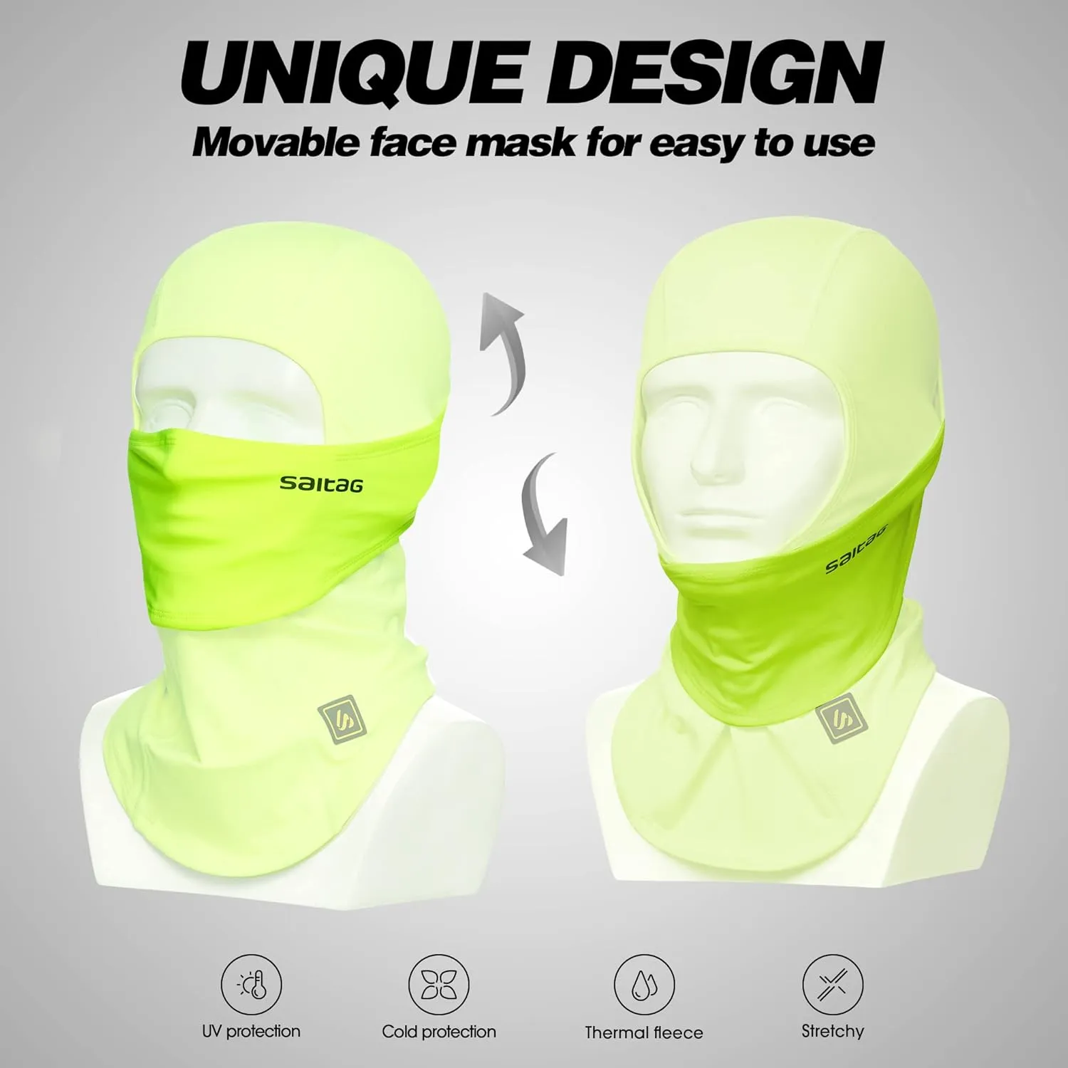 Balaclava Windproof Ski Mask Cold Weather Keep Warm Face Mask for Winter Motorcycling Ice Fishing Men