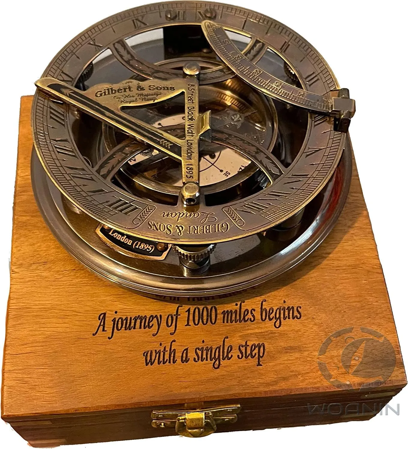 Baptism Compass, Baptism Gift, 5 inches Large Sundial Compass, Baptism Gift Boy, Baptism Gift Girl, Engraved Compass, Personalized Retirement Compass