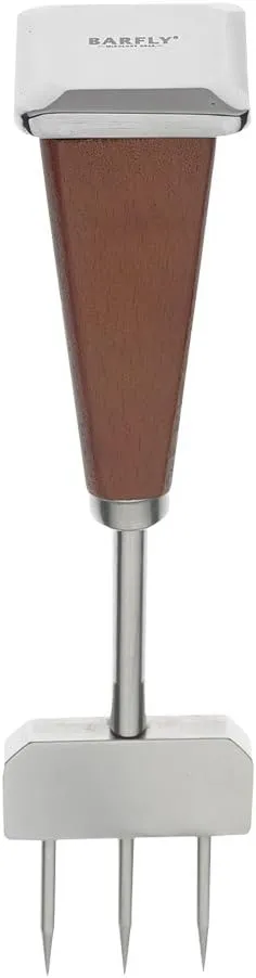 Barfly Ice Pick Chipper, Stainless/Wood