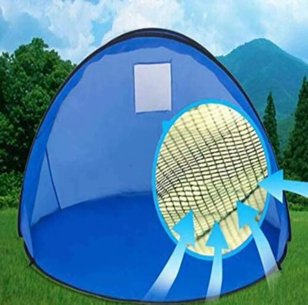 Beach Tent 2 Person, Pop Up Sun Shelter,Portable Family UV Canopy Tent,for Camping Fishing Picnicing,Outdoor Tents,Blue