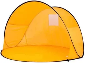 Beach Tent 2 Person, Pop Up Sun Shelter,Portable Family UV Canopy Tent,for Camping Fishing Picnicing,Outdoor Tents,Orange