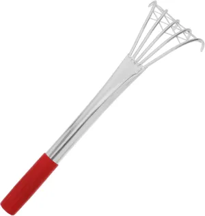 Beach Toy Bag Mesh Sand Rake Beach Clam Digging Tool Rake Handle for Shell Raking