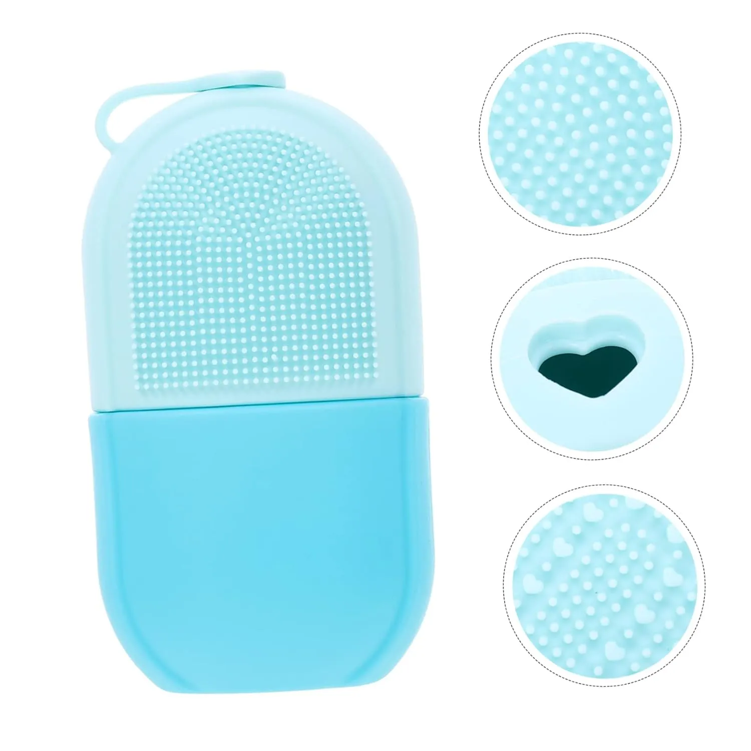 Beauty Face Ice Tray Rollers Silicone Molds Manual Massage Tools Tray Mold Ice Face Roller Ice Roller for Face and Eye Ice Roller Mold Skin Massage Ice Roller Silicone Toy Care, 13X6.5X5.5CM