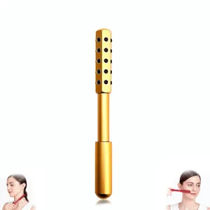 Beauty Roller, Elarique Glow Sculpting,Arrily Face Wand,Portable with Ergonomic Handle, for Skincare (30 Gold)
