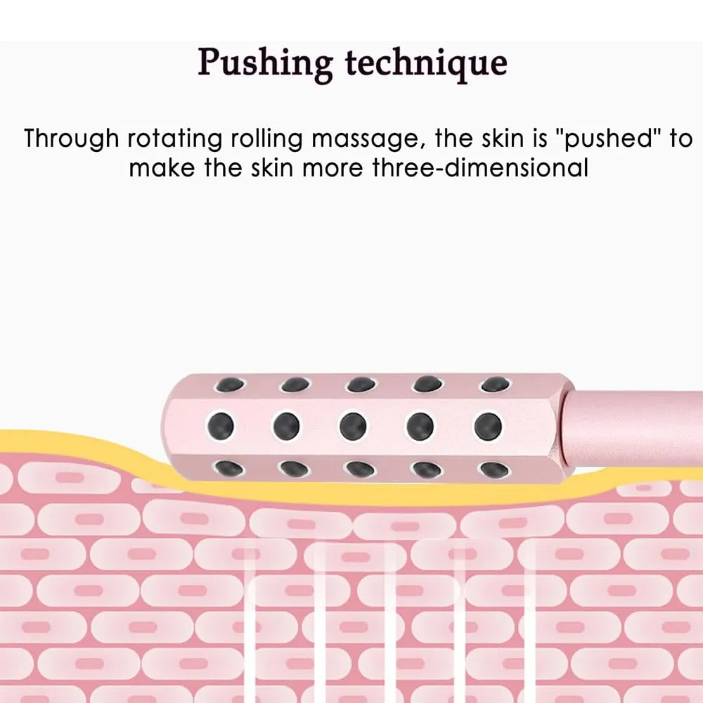 Beauty Roller, Elarique Glow Sculpting,Arrily Face Wand,Portable with Ergonomic Handle, for Skincare (30 Gold)