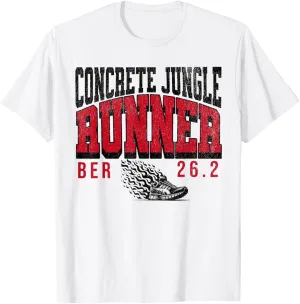 Berlin concrete jungle Runner Marathon 26.2 miles club T-Shirt