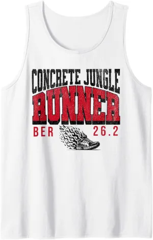 Berlin concrete jungle Runner Marathon 26.2 miles club Tank Top