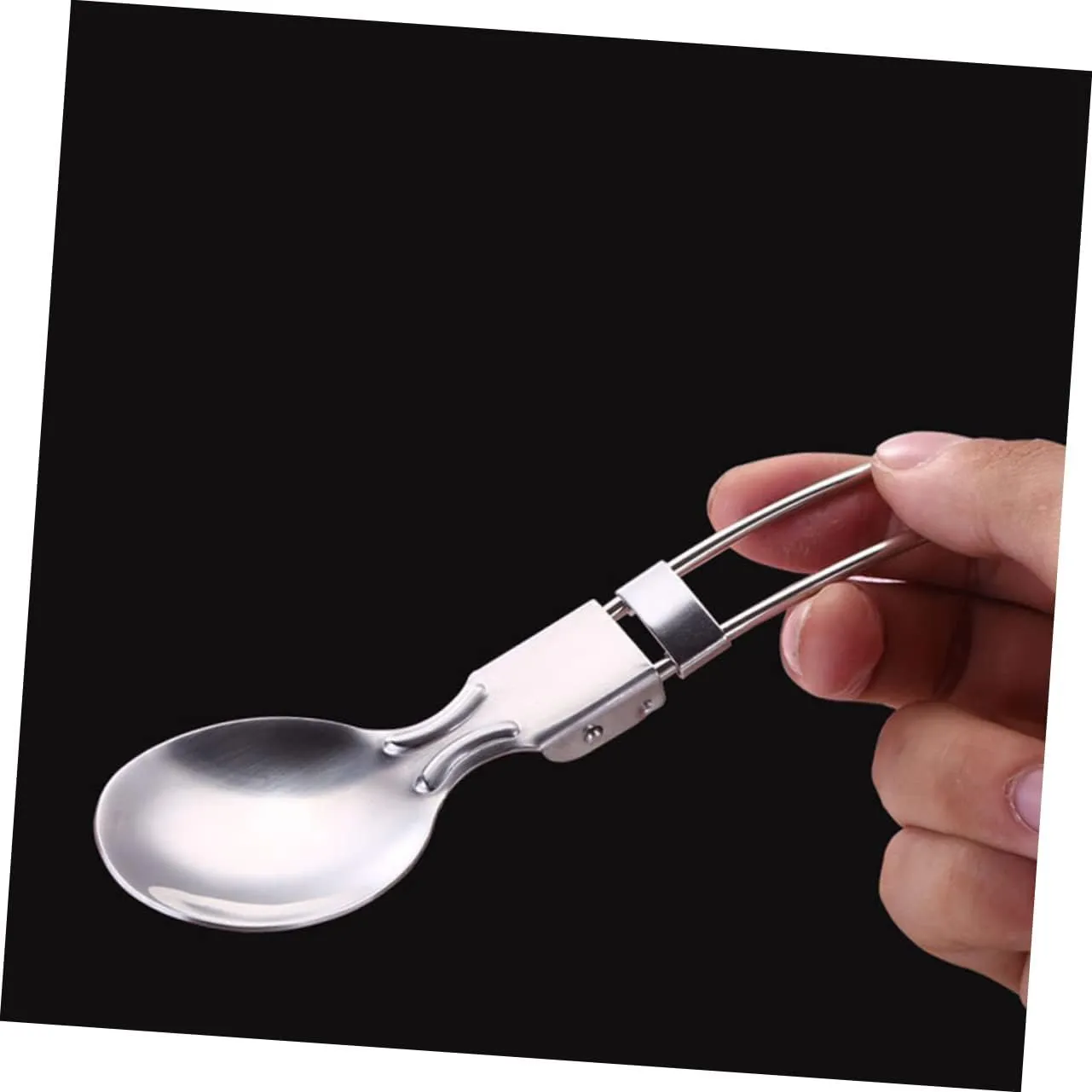 BESPORTBLE 3sets Picnic Titanium Spoon Camping Utensils Set Folding Spoon Fork Spork Outdoor Tableware Durable for Anywhere 4pcs*3