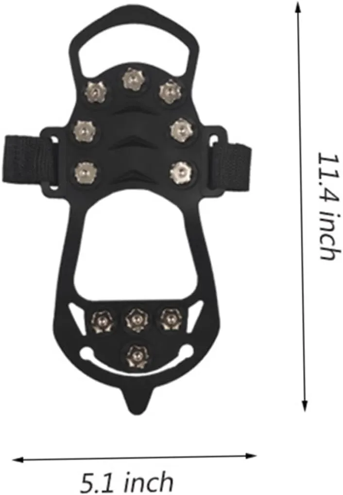 BESPORTBLE Mountaineering Covers Snow Cleats Ice Grippers for Shoes and Boots Climbing Anti-Slip Spike Spikes for