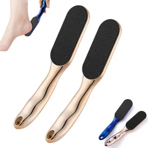 Beyond The Cream Foot File, Nano Glass Foot File Callus Remover, Professional Foot Care Tools to Removes Hard Skin and Dead Skin for Dry and Wet Feet (2 Gold)