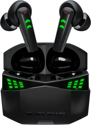 Black Shark Bluetooth Earbuds with 0.035s Ultra-Low Latency, Dual Environmental Noise Cancelling Microphones, Wireless Gaming Earbuds with Bluetooth 5.3, IPX5 Waterproof, 28h Listening Time