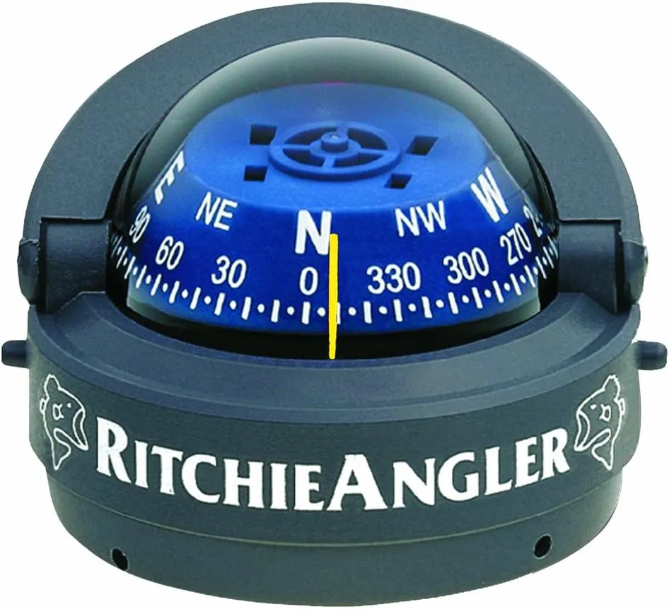 Boating Accessories New Angler Compasses ritchie Navigation Ra-93 Surface Gray Light Green
