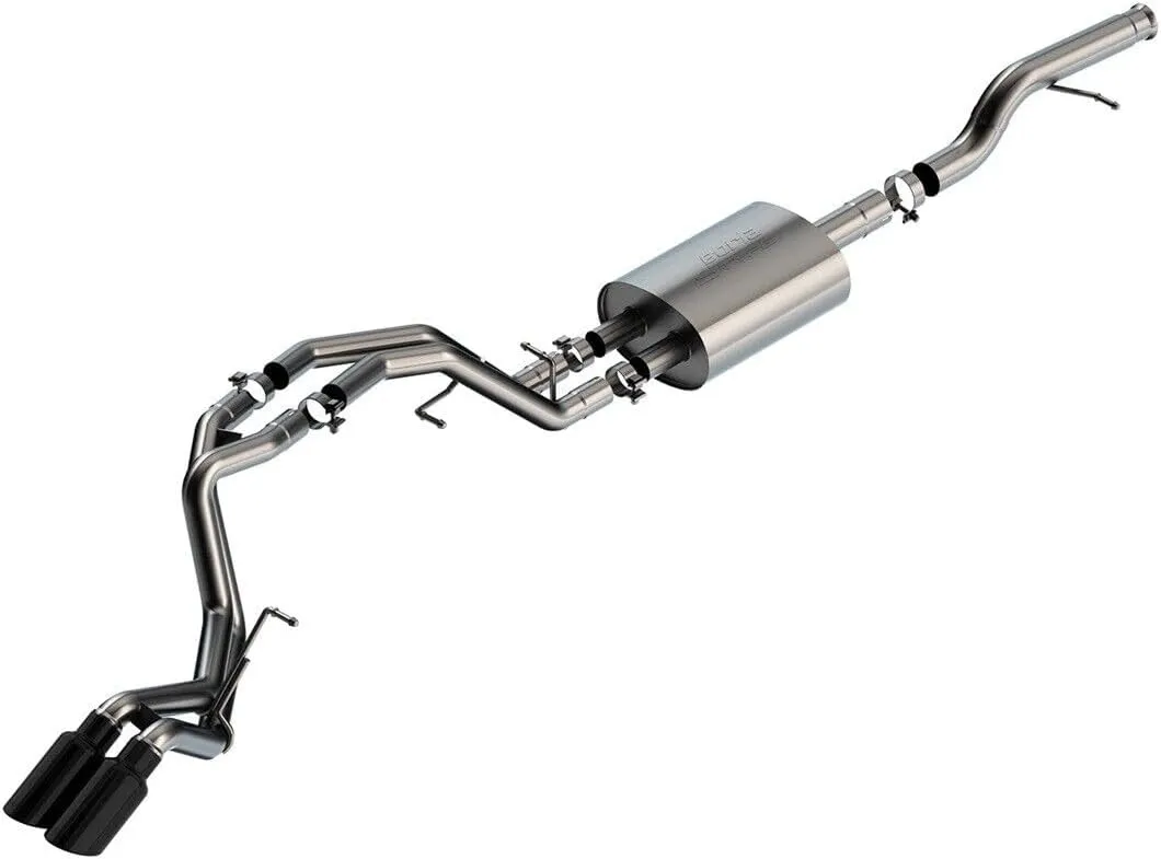 BORLA 140855BC Cat-Back Perf. Exhaust System for 2021-2024 Chevrolet Tahoe LS/Tahoe LT/Tahoe RST/Tahoe Z71/ GMC Yukon SLE/Yukon SLT/Yukon AT4 5.3L V8 Automatic Transmission 2 & 4 Wheel Drive 4 Dr