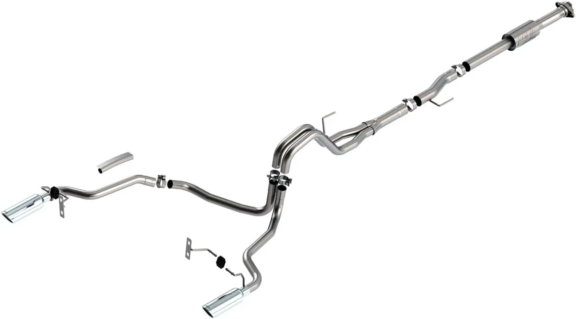 Borla F-150 2021 2.7L/3.5L 2/4wd 4dr CC SB EC STB Lari/King R/Plinum/LTD 3/2.25 Cat-Back AK CHR Tips - 140864