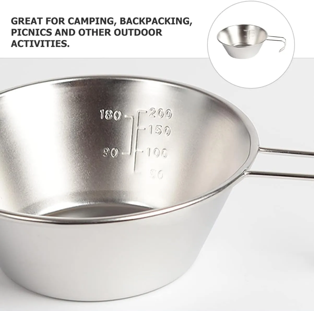 Bowl Multi Function Camping Water Cup for Outdoor Adventures Lightweight and Compact Design for Hiking